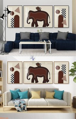 Hình ảnh file gốc in trần nhà File tranh hiện đại pha lê gương KF92740