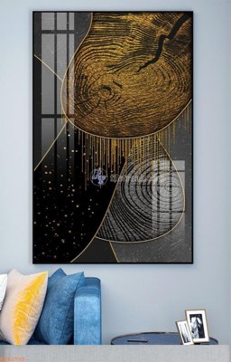 File in trần File tranh hiện đại pha lê gương KF92795 (bản gốc) bầu trời