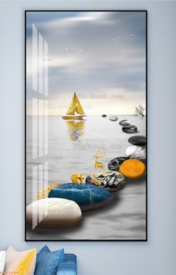 File tranh File tranh hiện đại pha lê gương KF92865 (bản gốc) in canvas