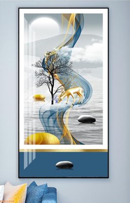 File ảnh File tranh hiện đại pha lê gương KF92908 (gốc) in PP, decal