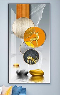 File tranh gốc File tranh hiện đại pha lê gương KF92917 (bản quyền) độc đáo