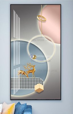 File gốc File tranh hiện đại pha lê gương KF92922 (trang trí) phòng ngủ