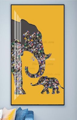 File in ấn File tranh hiện đại pha lê gương KF92947 (bản gốc) sắc nét