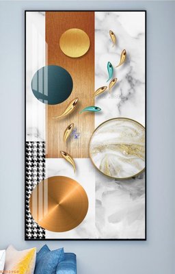 File tranh File tranh hiện đại pha lê gương KF92968 (bản gốc) in lụa 3D