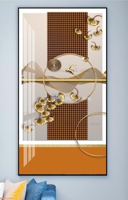 Ảnh gốc file in lụa File tranh hiện đại pha lê gương KF92988 chi tiết