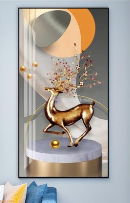 File gốc File tranh hiện đại pha lê gương KF92998 (thiết kế) độc quyền