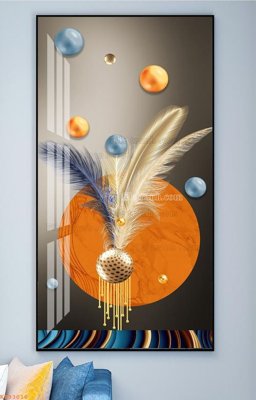 File in trần File tranh hiện đại pha lê gương KF93016 (bản gốc) bầu trời