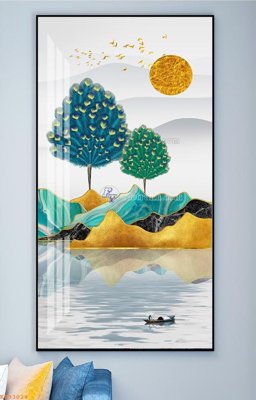 Download file gốc File tranh hiện đại pha lê gương KF93024 (in mica) trong suốt