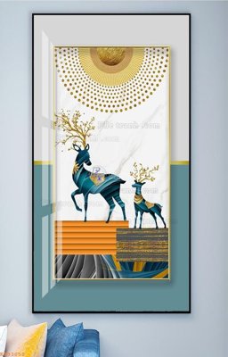 File gốc File tranh hiện đại pha lê gương KF93052 (phong cách) châu Âu