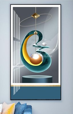 File gốc File tranh hiện đại pha lê gương KF93070 (PNG) không nền chất lượng