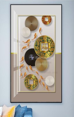 File PSD File tranh hiện đại pha lê gương KF93078 (bản gốc) độ phân giải cao