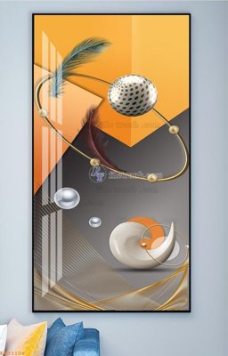 File in trần File tranh hiện đại pha lê gương KF93104 (bản gốc) 5D