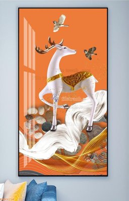 File PSD File tranh hiện đại pha lê gương KF93118 (gốc) nhiều lớp (multi-layer)