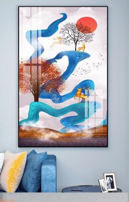 Download file File tranh hiện đại pha lê gương KF93186 (gốc) in mica cao cấp