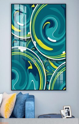 File tranh File tranh hiện đại pha lê gương KF93201 (gốc) chủ đề trẻ em