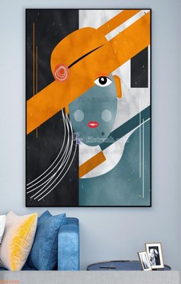 Tải file File tranh hiện đại pha lê gương KF93250 (gốc) làm tranh trang trí