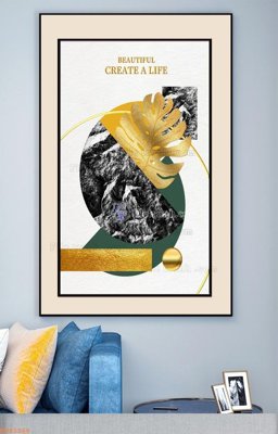 Tải file File tranh hiện đại pha lê gương KF93266 (gốc) làm tranh trang trí