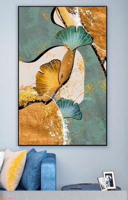 File PSD File tranh hiện đại pha lê gương KF93277 (nguyên bản) cho thiết kế