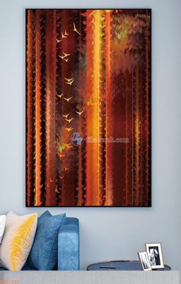 File in ấn File tranh hiện đại pha lê gương KF93289 (bản gốc) chất lượng cao