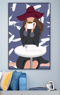 File ảnh File tranh hiện đại pha lê gương KF93310 (gốc) cho trang trí nhà hàng