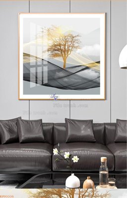 File ảnh File tranh hiện đại pha lê gương KF93335 (gốc) in decal dán tường