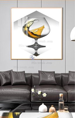 File gốc File tranh hiện đại pha lê gương KF93347 (ảnh chi tiết) để in trần