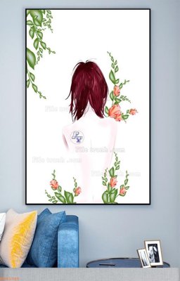 File tranh in trần File tranh hiện đại pha lê gương KF93385 (ảnh gốc siêu nét)