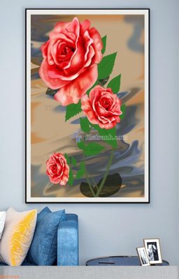 File gốc File tranh hiện đại pha lê gương KF93396 (in 3D) cho trang trí