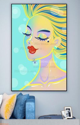 File tranh gốc File tranh hiện đại pha lê gương KF93426 (bản quyền) độc đáo