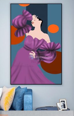 File ảnh File tranh hiện đại pha lê gương KF93428 (gốc) in PP, decal