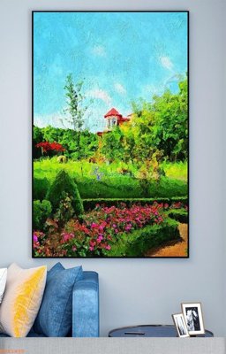 File gốc File tranh hiện đại pha lê gương KF93490 (vector) cho in ấn