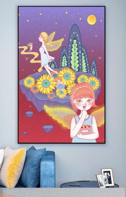 Tải file File tranh hiện đại pha lê gương KF93494 (gốc) in ấn ngay lập tức