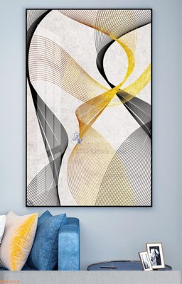 File tranh gốc in trần nhà File tranh hiện đại pha lê gương KF93519 3D