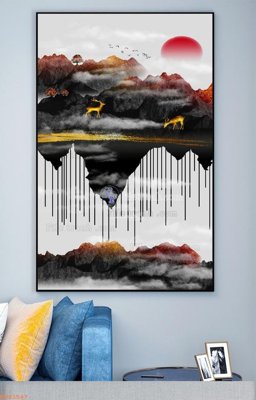 Tải file File tranh hiện đại pha lê gương KF93547 (ảnh gốc) 300dpi File tranh hiện đại pha lê gương KF93547