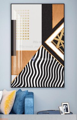 File tranh in tráng gương File tranh hiện đại pha lê gương KF93557 (siêu nét)