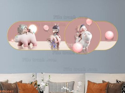 Mua file gốc File tranh hiện đại pha lê gương KF93567 (PSD) tại Filetranh.com