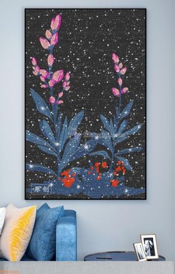 File tranh File tranh hiện đại pha lê gương KF93610 (bản gốc) treo tường