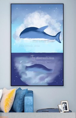 File tranh File tranh hiện đại pha lê gương KF93617 (gốc) chủ đề thiên nhiên