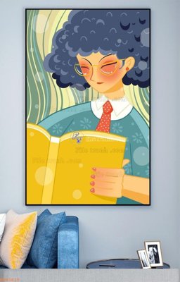 File in mica File tranh hiện đại pha lê gương KF93625 (bản gốc) siêu trong