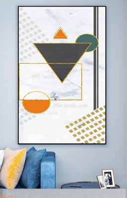 File in trần File tranh hiện đại pha lê gương KF93637 (bản gốc) hoa văn