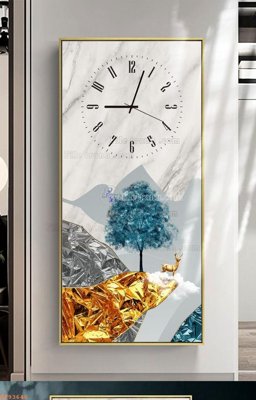 File in trần File tranh hiện đại pha lê gương KF93646 (bản gốc) bầu trời