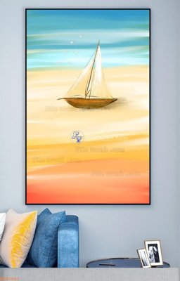 File ảnh File tranh hiện đại pha lê gương KF93652 (gốc) in poster