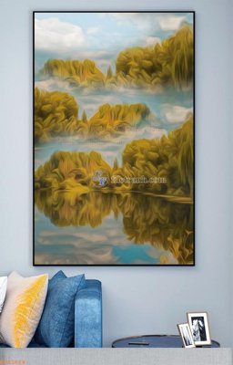 File in trần File tranh hiện đại pha lê gương KF93664 (file gốc) chủ đề vũ trụ