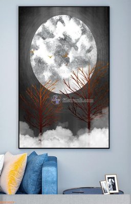 File in ấn cao cấp File tranh hiện đại pha lê gương KF93669 (file gốc)