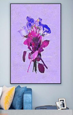 File ảnh File tranh hiện đại pha lê gương KF93697 (gốc) in decal dán tường