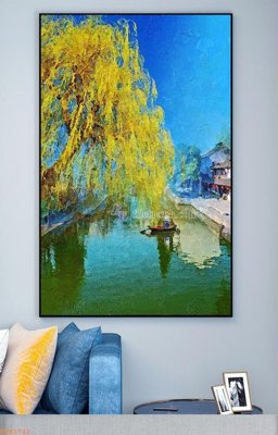 File gốc File tranh hiện đại pha lê gương KF93722 (in mica) cắt laser