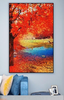 File ảnh File tranh hiện đại pha lê gương KF93727 (gốc) in Hiflex