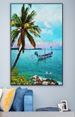 File gốc File tranh hiện đại pha lê gương KF93753 (trang trí) cho phòng khách