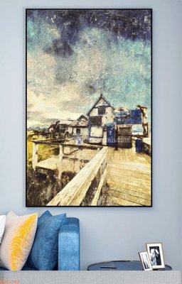 File PSD File tranh hiện đại pha lê gương KF93780 (gốc) nhiều lớp (multi-layer)