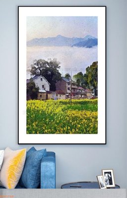 File gốc File tranh hiện đại pha lê gương KF93788 (in lụa) cao cấp